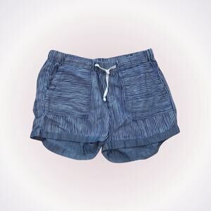 Miami Nautical Striped Drawstring Waist Shorts | Sz S